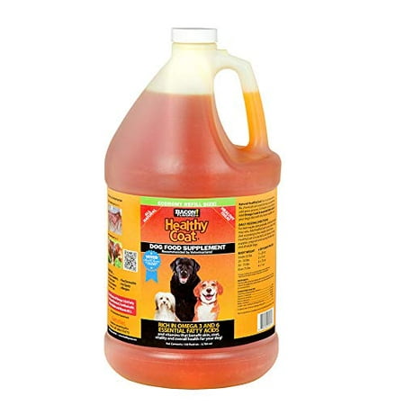 HealthyCoat Dog Food Supplement: Gallon. For Excessive Shedding, Itching, Hot Spots, Allergies.