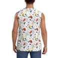 thumbnail image 4 of Goofa Geometric Retro Printed Men's Sleeveless T-Shirt - Athletic Gym Workout Tank Top for Men - Moisture-Wicking, UPF 30+ Quick-Dry Muscle Tee-Small, 4 of 8