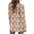 thumbnail image 6 of Kilaqueen Womens Knitted Cardigan Sweaters Flowy Loose Fitness Halloween Cardigan Cute Ghost Pattern Open Front Tunic Shirt Long Sleeve Fall Winter Coat, 6 of 6