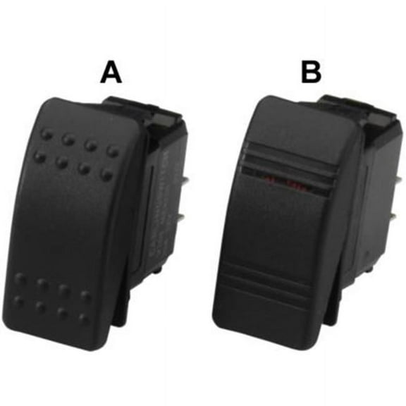 Sea-Dog Line 420219 Double Pole Double Throw 7 Blade Terminal 12V 20 Amp Mom, On/Off/Mom, On Illuminating Contura Rocker Switch