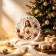 thumbnail image 5 of DIY Sacred Heart of Jesus Diamond Painting Suncatcher Hanging Ornament Kit, Pearl Round Acrylic Sun Catcher, Diamond Art Decor for Religious Catholic Christmas Indoor Decoration 20X20cm, 5 of 5