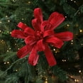 thumbnail image 3 of Festive Christmas Fabric Flower Branches for Seasonal Decoration, Lush Artificial Holiday Flowers for Wreaths, Centerpieces, and Mantel Decor, 3 of 5