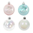 thumbnail image 3 of Clearance! 6 Pcs Christmas Ball Ornaments Shatterproof Clear Plastic Hanging Ball Decorative Baubles Set with Stuffed Delicate Decorations, 3 of 6