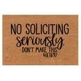 thumbnail image 2 of OXUIEW No Soliciting Doormat Welcome Doormat Carpet, Funny Please Go Away Mat for Front Door, Non-Slip Indoor Outdoor, One Size, 1Pc, Pattern G, 2 of 7