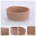 thumbnail image 3 of Unique Bargains Round Woven Storage Basket Small Storage Bin for Home Decor Brown S, 3 of 7
