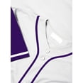 thumbnail image 3 of Men's Baseball Jersey Button Down Premium Hip Hop T Shirts Sports Uniform, 3 of 4