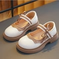 thumbnail image 2 of Chaussures pour Filles Robe Performance Chaussures Blanches pour Filles pour l'Automne et l'Hiver à Semelle Souple, 2 of 9