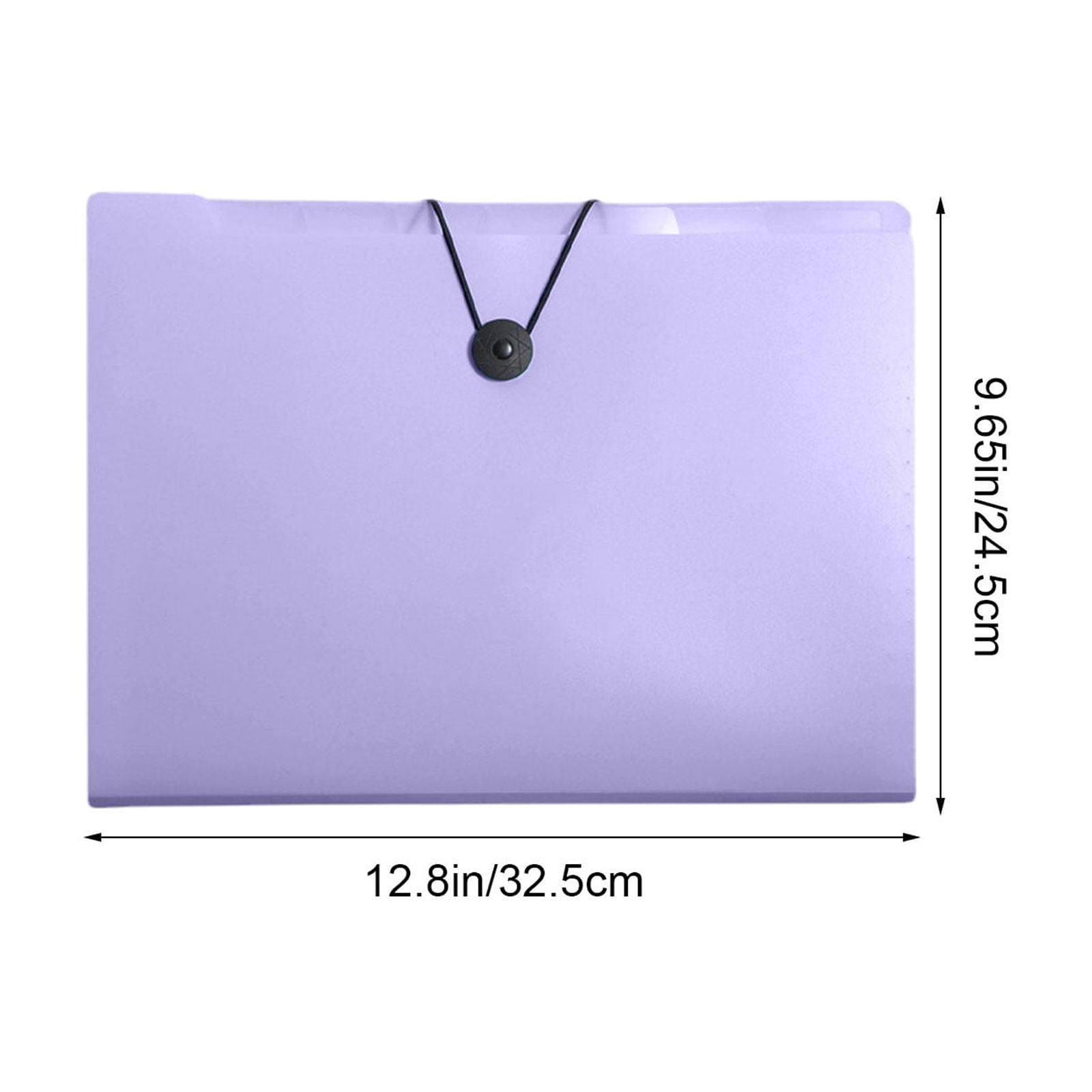 AuroraX Accordion Folders with 1/3-Cut Tabs 8 Pockets,Purple Letter Size 8.5x11 in Expandable Clear File Folders for Documents Paper Office Supplies