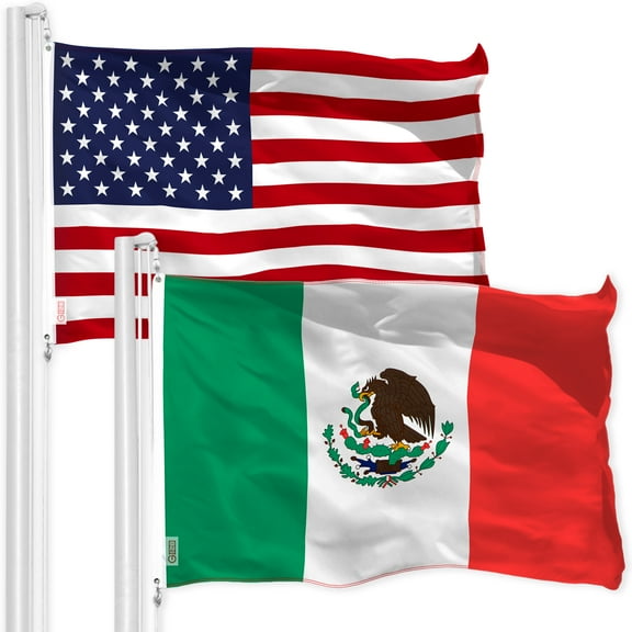 G128 - Wholesale LOT 3'x5' USA America Flag 150D Polyester & 3'x5' Mexico Flag 150D Polyester