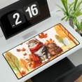 thumbnail image 3 of Welcome Fall Maine Coon Enjoys School Time Autumn Fall Leaves Desk Mat Full Keyboard Mouse Pad Cat Lover Kitten Owner Gifts Large Mousepad - 02013, 3 of 5