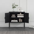thumbnail image 5 of EGBHDSFT Accent Cabinet in Black - 2-Door Storage Cabinet, Metal, 23.6"H x 15.7"D x 24"W, 5 of 10