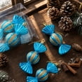 thumbnail image 4 of Fmbmuo Candy Shaped Christmas Hanging Ornaments Set Striped Glitter Xmas Tree Pendants Box Packed Festive Hanging Decor for Holiday Party,Blue, 4 of 5