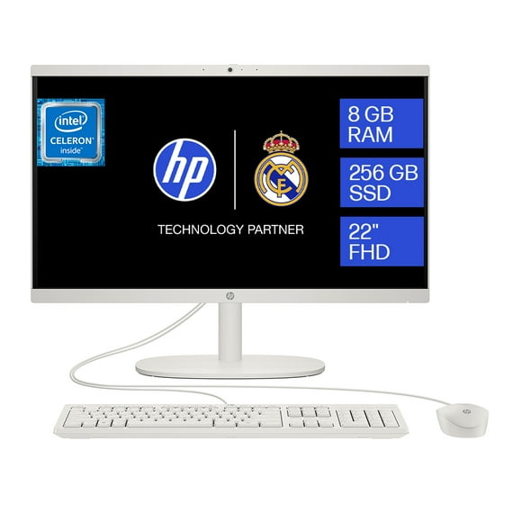 All in One HP 22-dg0005la Intel Celeron 8GB RAM 256SSD Pantalla 21.4" pulgadas