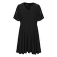 thumbnail image 5 of Royisotas Casual Dresses for Women Plus Size Lace Fashion A Line Womens Dress Short Sleeve, 5 of 5
