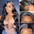 thumbnail image 1 of 220% Density Lace Front Wigs Human Hair Wigs for Black Women Pre Plucked with Baby Hair Body Wave Glueless 10A Lace Closure Wigs Human Hair Natural Color 22 Inch, 1 of 1