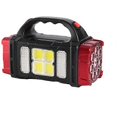 thumbnail image 1 of Linterna solar LED, portátil, recargable por USB, resistente al agua, COB, potente luz solar para acampar y hacer senderismo, L, rojo, 1 of 5