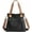 Black, variant on Canvas Handbag for Women Fashion Cloth Tote Shoulder Purses Hobo Casual Crossbody Bag Large Top Handle Shopper Bag (Black)