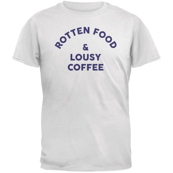 Rotten Food Lousy Coffee Inspired By Joe Cocker White Adult T-Shirt - 2X-Large