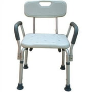 Bath Bench with Back and Padded Arms