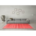 thumbnail image 3 of Ahgly Company Indoor Rectangle Abstract Red Modern Area Rugs, 7' x 10', 3 of 4