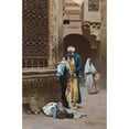 thumbnail image 2 of Raphael von Ambros 11x14 Black Ornate Wood Framed Double Matted Museum Art Print Titled: A Cairene Merchant (1890), 2 of 5