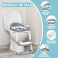 thumbnail image 2 of Inodoro COOSEYA para ir al baño con taburete y escalera, color gris, 2 of 6