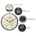 thumbnail image 6 of Infinity Instruments Orbis Black All Weather Clock Black Transitional Analog Display Wall Clock, 6 of 7