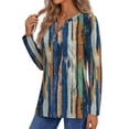 thumbnail image 4 of Fantaslook Henley Long Sleeve Shirts for Women Casual V Neck Fall Tops Dressy Work Blouses, 4 of 9