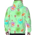 thumbnail image 5 of Hoodies for Men - Cute Fox Floral Green Long Sleeve Comfrt Men'S Fashion Hoodies & Sweatshirts, Sweatshirts for Men Hoodies Pullover Clothing Clothes with Pouch, 5 of 7