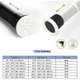 thumbnail image 2 of Homease Tension Shower Curtain Rods 141.7 - 161 In Never Rust Adjustable Spring Rods for Window Bathroom Balcony Storeroom Laundry Non-slip No Drilling Easy to Install Black Matte, 2 of 8