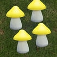 thumbnail image 4 of Kbndieu Solar Garden Lights, Mushrooms Outdoor Garden Decor Stake Lights, Solar Lights Outdoor Waterproof for Yard, Landscape, Path, Patio, Outside, Backyard Christmas Halloween Decorations, Yellow, 4 of 6