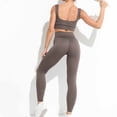 thumbnail image 3 of Teissuly Color Long Thread Quick Drying Tight Fitness Yoga Suit Fitness Set, 3 of 8