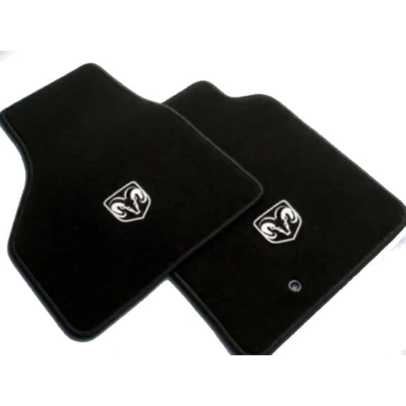 Mopar 82213393AB 2013-2024 Ram Premium Carpet Floor Mat Set, Black