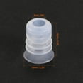 thumbnail image 2 of Clear Silicone Waterproof Vacuum Suction Cup 10mmx5mm Bellows Suction Cup, 2 of 5