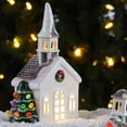 thumbnail image 3 of Mr. Christmas 8" Nostalgic Ceramic Village Church, 3 of 5