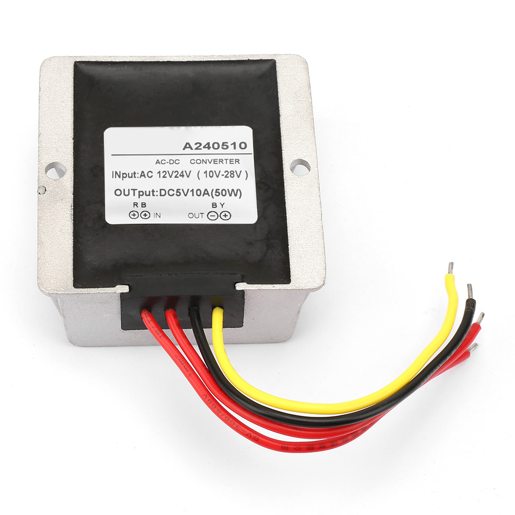 Power Converter Regulator AC12V 24V To DC5V Large Aluminum Shell ACDC