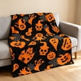 thumbnail image 6 of Yeciiwht Halloween Blanket - Soft Flannel Throw Blankets Warm Cozy Nap Blanket for Sofa, Couch, Bedroom & Office, Festive Decorative Blanket for All Seasons, 6 of 7