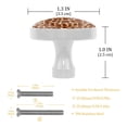 thumbnail image 3 of 4 Pcs Giraffe Texture Knobs for Kitchen Cabinet Cupboard Dresser Bookcase Drawer Pulls Handles Round Home Decor, 3 of 5