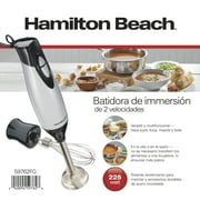 Hamilton Beach 2-Speed Hand Blender with Whisk Attachment, New, 59762F