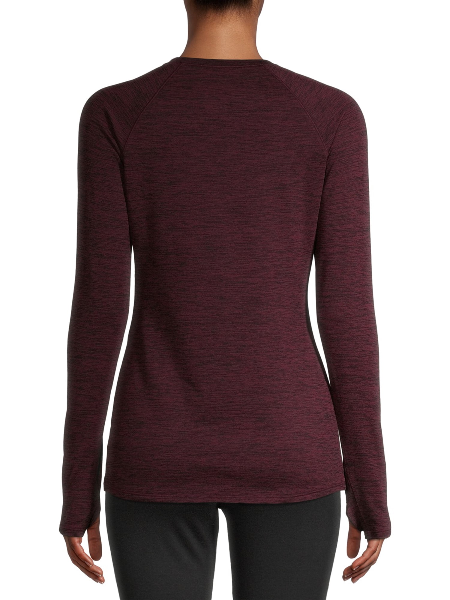 ClimateRight by Cuddl Duds Women's Warm Plush Warmth Crew Neck Base Layer Top, Sizes XS to 4X
