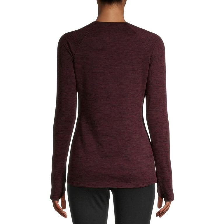 ClimateRight by Cuddl Duds Women's Plush Warmth Crew Neck Base