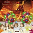 thumbnail image 3 of Wings of Fire Banner Backdrop Background Birthday Balloons Party Supplies Taspestry Poster Wall Decor, 3 of 5