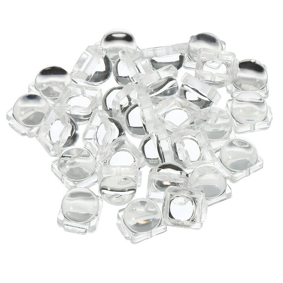 Uxcell LED Convex Lens 30 Degree Beam Angle Acrylic LED Optical Convex Condenser Lens 5050 LED Lamp Beads 30 Pack