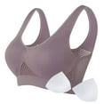 thumbnail image 3 of WILLBEST Brasier Transparente Mujer Sujetador Deportivo Cómodo Para Mujer, Sin Costuras, Sin Aros, Transpirable, Para Yoga, Dormir, Hacer Ejercicio Y Correr, 1136, 3 of 3