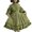 Green, variant on Holloyiver Women's Lolita Retro Dress Halloween Long Sleeve Loose Stand Collar Lace Lantern Sleeve Cute Dress Prom Party Swing Dress