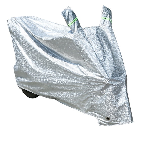 Motorcycle Cover, All-Weather Universal Motorcycle Outdoor Waterproof Cover with Locking Holes & Reflective Strips