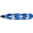 thumbnail image 3 of BKC PK14 14' Tandem Sit On Top Pedal Drive Kayak W/ Rudder System, 2 Paddles, 2 Upright Back Support Aluminum Frame Seats 2 Person Foot Operated Kayak, 3 of 8