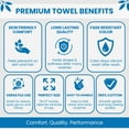 thumbnail image 3 of Soft Textiles White Salon Towels, 16 x 27 Inch Soft Cotton Hand Towels for Hair Stylists, Barbers & Spas - Quick Dry, Durable Towel for Facial, Pedicure, Manicure & Massage Use - Pack of 12, 3 of 15