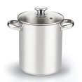 thumbnail image 3 of Cook N Home 4 Quart 3-Piece Vegetable Asparagus Steamer Pot, Stainless Steel, 3 of 4
