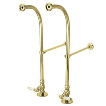 Kingston Brass CC452HCL Rigid Freestand Supplies with Stops, Polished Brass